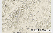 Shaded Relief Map of Pujiang