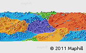 Political Panoramic Map of Pujiang