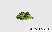 Satellite Panoramic Map of Pujiang, cropped outside