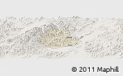 Shaded Relief Panoramic Map of Pujiang, lighten