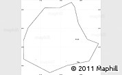 Blank Simple Map of Pujiang, cropped outside