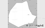 Gray Simple Map of Pujiang