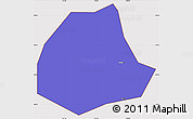 Political Simple Map of Pujiang, cropped outside