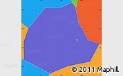 Political Simple Map of Pujiang