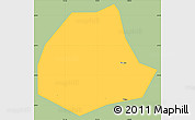 Savanna Style Simple Map of Pujiang, single color outside