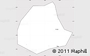 Silver Style Simple Map of Pujiang, cropped outside
