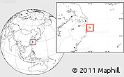Blank Location Map of Putuo