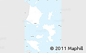 Silver Style Simple Map of Putuo