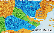 Political 3D Map of Quhai