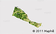 Satellite 3D Map of Quhai, cropped outside