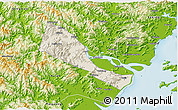 Shaded Relief 3D Map of Quhai, physical outside