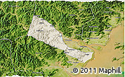 Shaded Relief 3D Map of Quhai, satellite outside