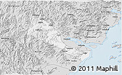 Silver Style 3D Map of Quhai