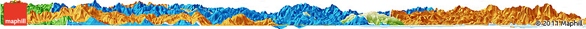Physical Horizon Map of Quhai, political outside