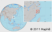Gray Location Map of Quhai