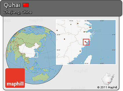 Savanna Style Location Map of Quhai, highlighted country
