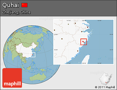 Savanna Style Location Map of Quhai, highlighted country