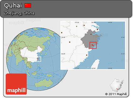 Savanna Style Location Map of Quhai, highlighted country, highlighted parent region