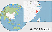Savanna Style Location Map of Quhai, highlighted country