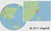 Savanna Style Location Map of Quhai