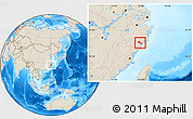Shaded Relief Location Map of Quhai