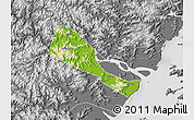 Physical Map of Quhai, desaturated