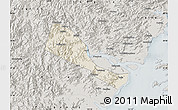 Shaded Relief Map of Quhai, semi-desaturated