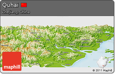 Physical Panoramic Map of Quhai