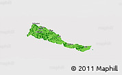 Political Panoramic Map of Quhai, cropped outside