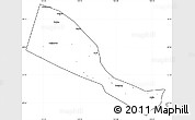 Blank Simple Map of Quhai, cropped outside