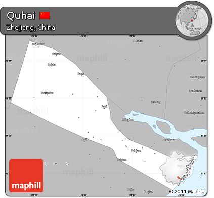 Gray Simple Map of Quhai