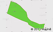 Political Simple Map of Quhai, cropped outside
