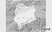 Gray 3D Map of Quzhou Shi