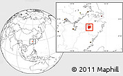 Blank Location Map of Quzhou Shi