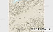 Shaded Relief Map of Quzhou Shi
