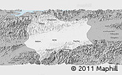 Gray Panoramic Map of Quzhou Shi
