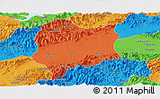 Political Panoramic Map of Quzhou Shi