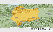 Savanna Style Panoramic Map of Quzhou Shi