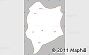 Gray Simple Map of Quzhou Shi, cropped outside