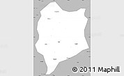 Gray Simple Map of Quzhou Shi