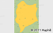 Savanna Style Simple Map of Quzhou Shi
