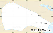 Classic Style Simple Map of Ruian, single color outside