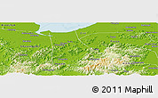 Physical Panoramic Map of Shangyu