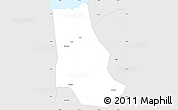 Silver Style Simple Map of Shangyu