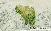 Satellite 3D Map of Shaoxing Shi, lighten