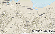 Shaded Relief 3D Map of Shaoxing Shi