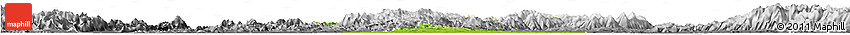 Physical Horizon Map of Shaoxing Shi, desaturated