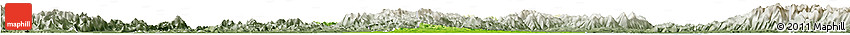Physical Horizon Map of Shaoxing Shi, semi-desaturated