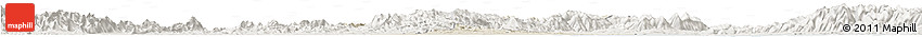 Shaded Relief Horizon Map of Shaoxing Shi, lighten