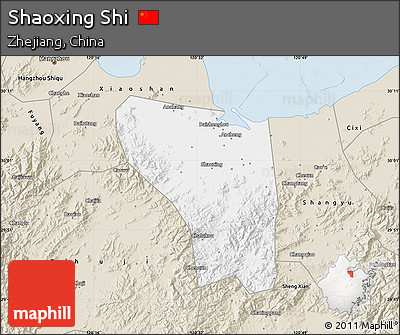 Classic Style Map of Shaoxing Shi